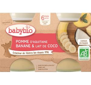 POT POMME BANANE ET LAIT DE COCO