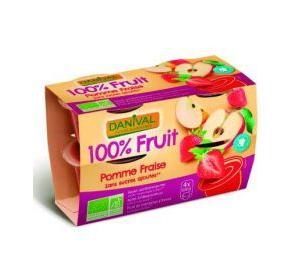 COMPOTE POMME FRAISE X4