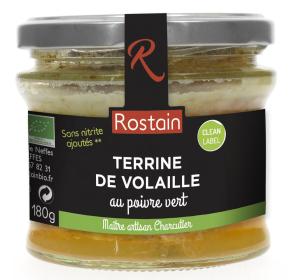 TERRINE VOLAILLE POIVRE V S/NITRITE ROST