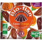 FLAN CHOCOLAT ET ORANGE SANS SUCRE AJOUT