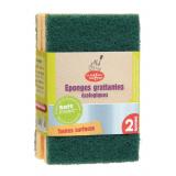 EPONGES GRATTANTES X2 ECO VERTE